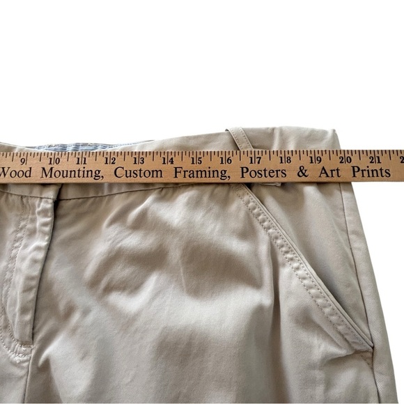 Lands' End Capri Pants Plus Size 18 Khaki 100% Cotton Classic Preppy Chinos - Picture 7 of 15